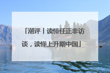 潮评丨读懂任正非访谈，读懂上升期中国