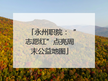 永州职院：“志愿红”点亮周末公益地图