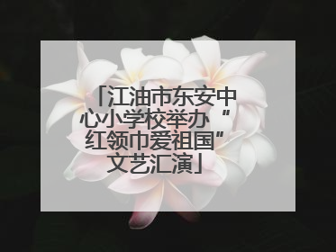 江油市东安中心小学校举办“红领巾爱祖国”文艺汇演