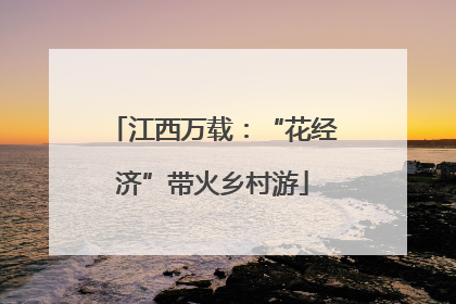 江西万载：“花经济”带火乡村游
