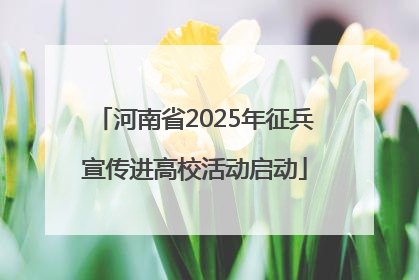 河南省2025年征兵宣传进高校活动启动