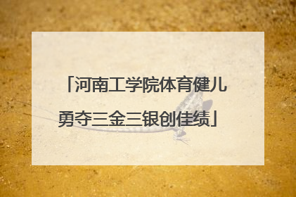河南工学院体育健儿勇夺三金三银创佳绩