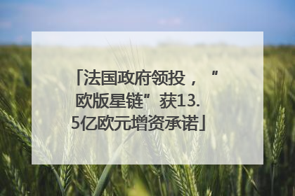 法国政府领投，“欧版星链”获13.5亿欧元增资承诺