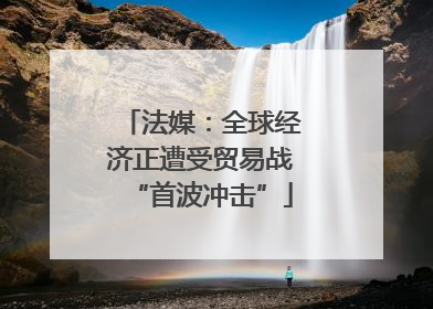 法媒：全球经济正遭受贸易战“首波冲击”