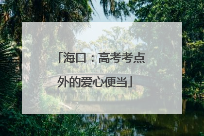 海口：高考考点外的爱心便当