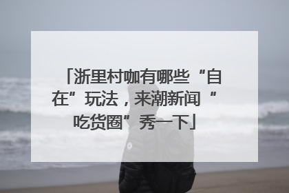 浙里村咖有哪些“自在”玩法，来潮新闻“吃货圈”秀一下