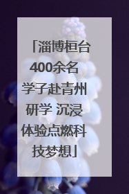 淄博桓台400余名学子赴青州研学 沉浸体验点燃科技梦想