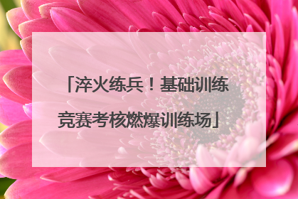 淬火练兵！基础训练竞赛考核燃爆训练场