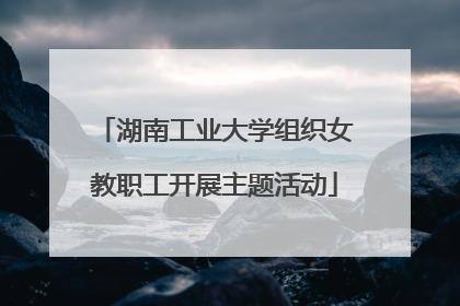 湖南工业大学组织女教职工开展主题活动