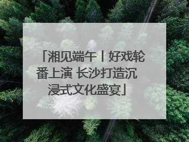 湘见端午丨好戏轮番上演 长沙打造沉浸式文化盛宴