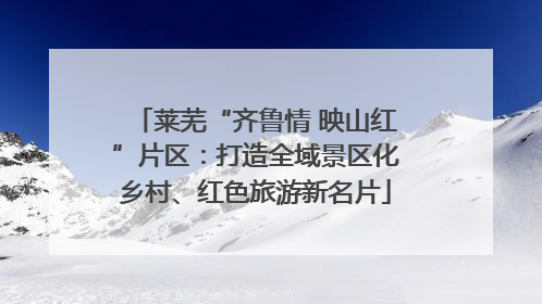 莱芜“齐鲁情 映山红”片区：打造全域景区化乡村、红色旅游新名片