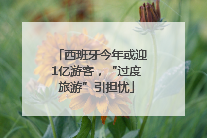 西班牙今年或迎1亿游客，“过度旅游”引担忧