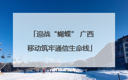 迎战“蝴蝶” 广西移动筑牢通信生命线