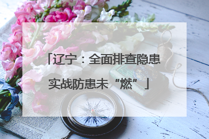 辽宁：全面排查隐患 实战防患未“燃”
