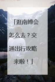 逛南博会怎么去？交通出行攻略来啦！