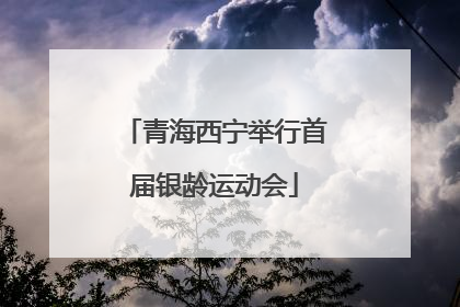 青海西宁举行首届银龄运动会