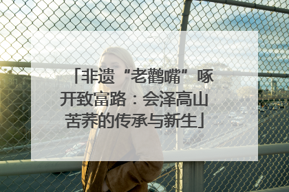 非遗“老鹳嘴”啄开致富路：会泽高山苦荞的传承与新生