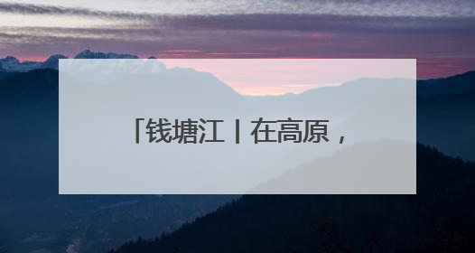 钱塘江丨在高原，我也想送一面锦旗