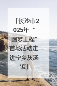 长沙市2025年“圆梦工程”首场活动走进宁乡灰汤镇