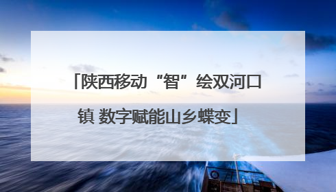 陕西移动“智”绘双河口镇 数字赋能山乡蝶变
