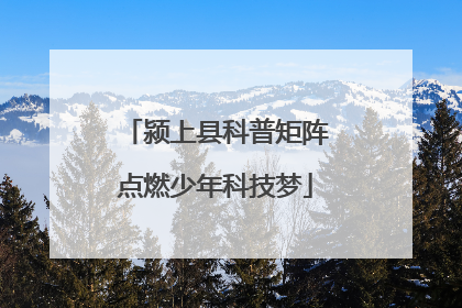 颍上县科普矩阵点燃少年科技梦