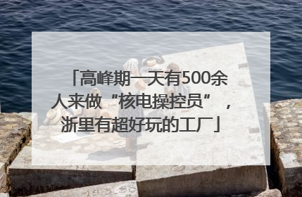 高峰期一天有500余人来做“核电操控员”，浙里有超好玩的工厂