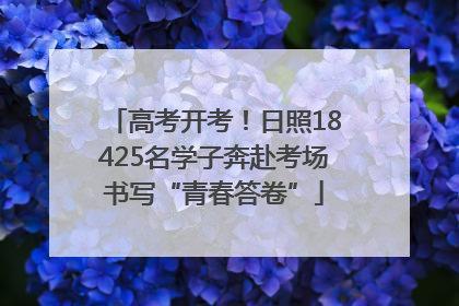 高考开考！日照18425名学子奔赴考场书写“青春答卷”