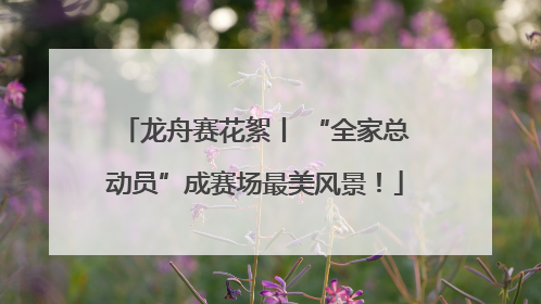 龙舟赛花絮丨 “全家总动员”成赛场最美风景！