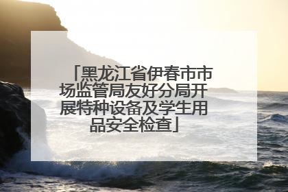 黑龙江省伊春市市场监管局友好分局开展特种设备及学生用品安全检查