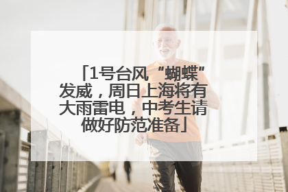 1号台风“蝴蝶”发威，周日上海将有大雨雷电，中考生请做好防范准备