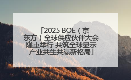 2025 BOE（京东方）全球供应伙伴大会隆重举行 共筑全球显示产业共生共赢新格局