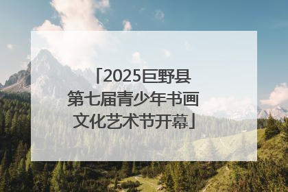 2025巨野县第七届青少年书画文化艺术节开幕