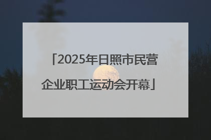2025年日照市民营企业职工运动会开幕