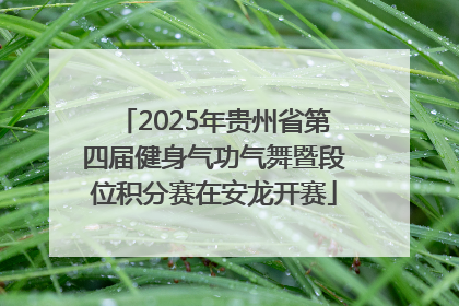 2025年贵州省第四届健身气功气舞暨段位积分赛在安龙开赛