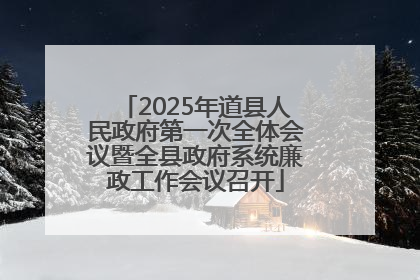 2025年道县人民政府第一次全体会议暨全县政府系统廉政工作会议召开