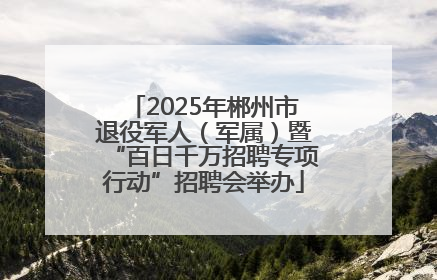 2025年郴州市退役军人（军属）暨“百日千万招聘专项行动”招聘会举办