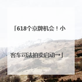 618个京牌机会！小客车司法拍卖启动→
