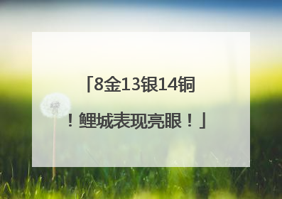 8金13银14铜！鲤城表现亮眼！